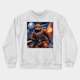 Teddy as a new recruit in the space Force Crewneck Sweatshirt